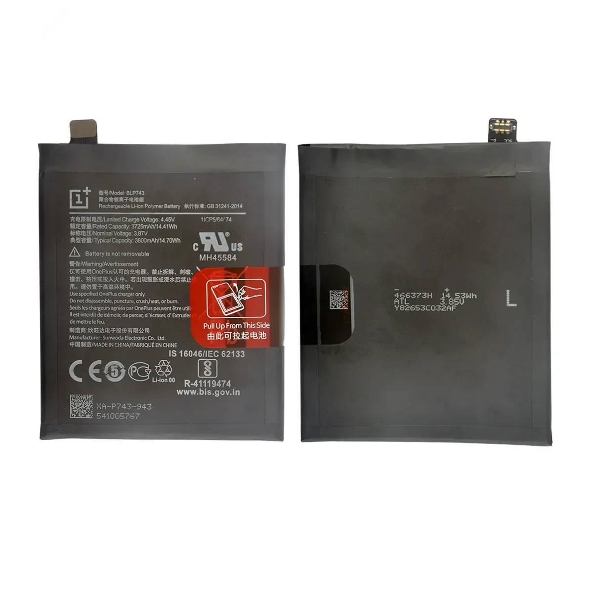 Nueva batería de repuesto BLP743 de 3800mAh para OnePlus 7T One Plus 7T baterías de teléfono de última producción genuinas + herramientas - imagen 3