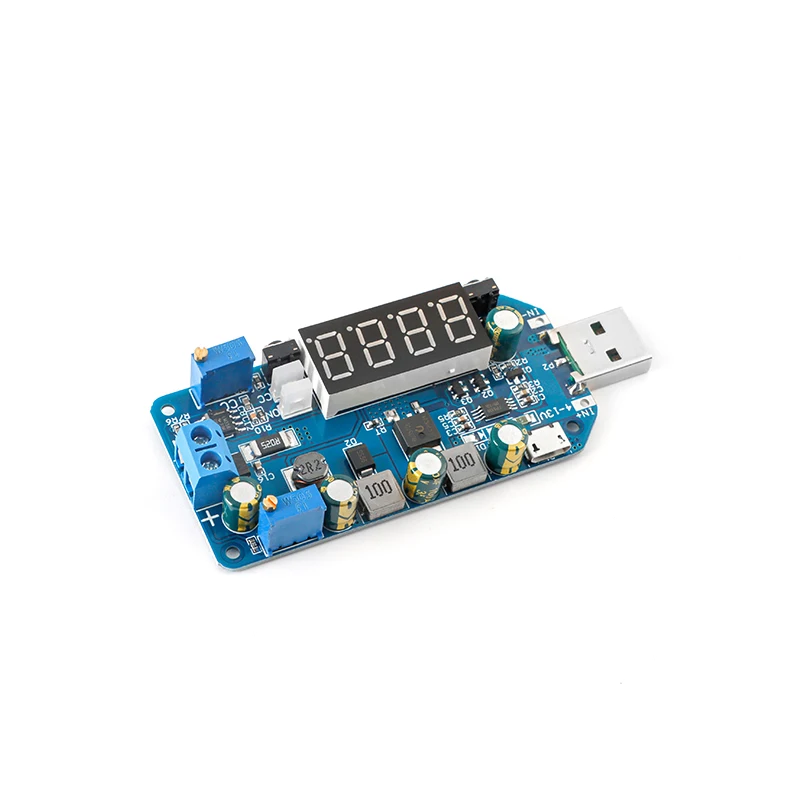 DC-DC CC CV Type-C USB 5V to 3.3V 9V 12V 24V 30V Power Supply 15W Adjustable Step Up/Down Boost Buck Converter Module DP2 - imagen 4