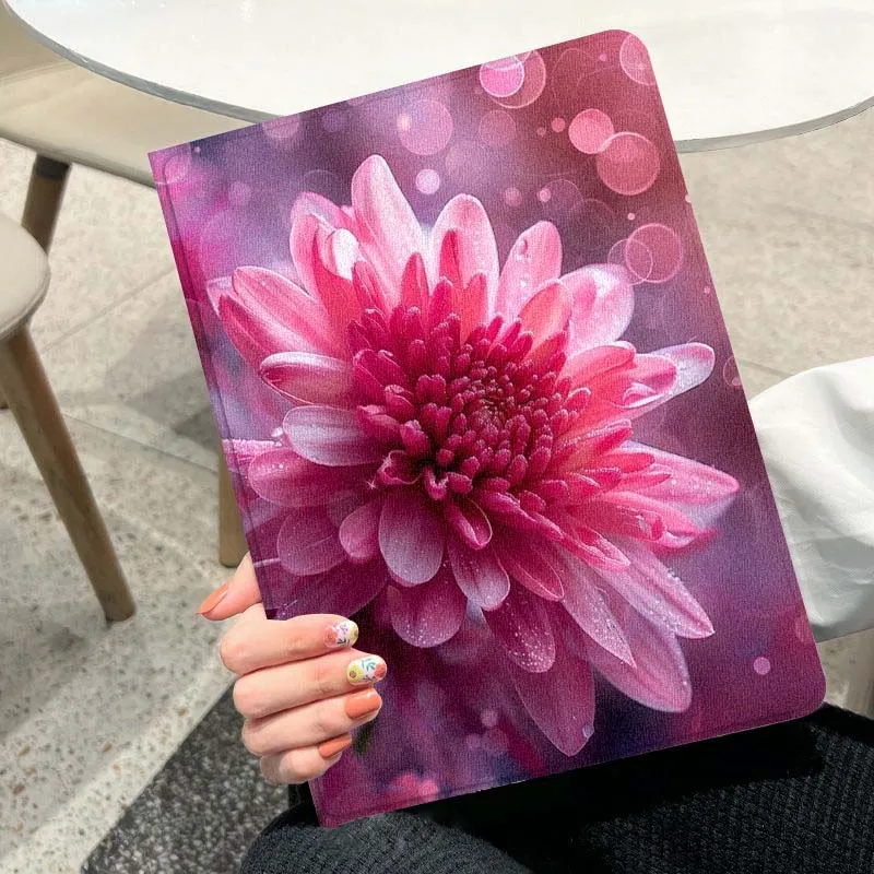 Peach Peony Bloom para iPad Pro Air 2 3 4 5 6th 7th 11th Gen 10,2 9,7 11 10,5 10,9 12,9 13 pulgadas funda para tableta - imagen 2