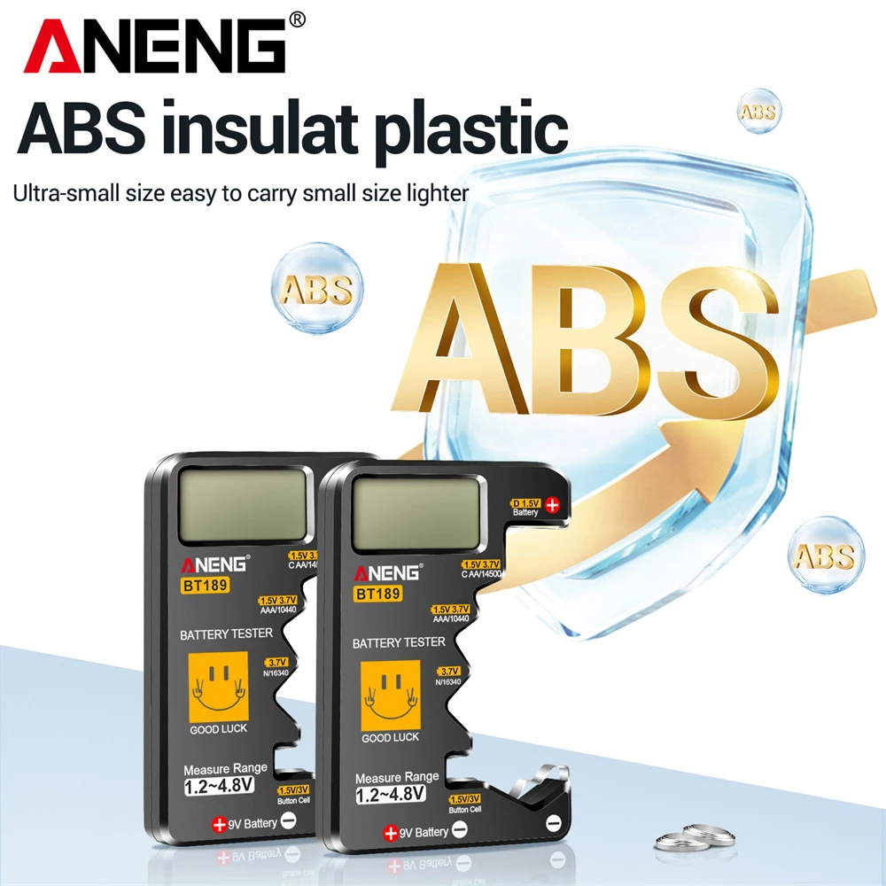 Probador de batería ANENG BT189, probador de batería para el hogar, capacidad, Detector de nivel de retención de voltaje, pantalla LCD, herramientas detectoras de banco de energía - imagen 5