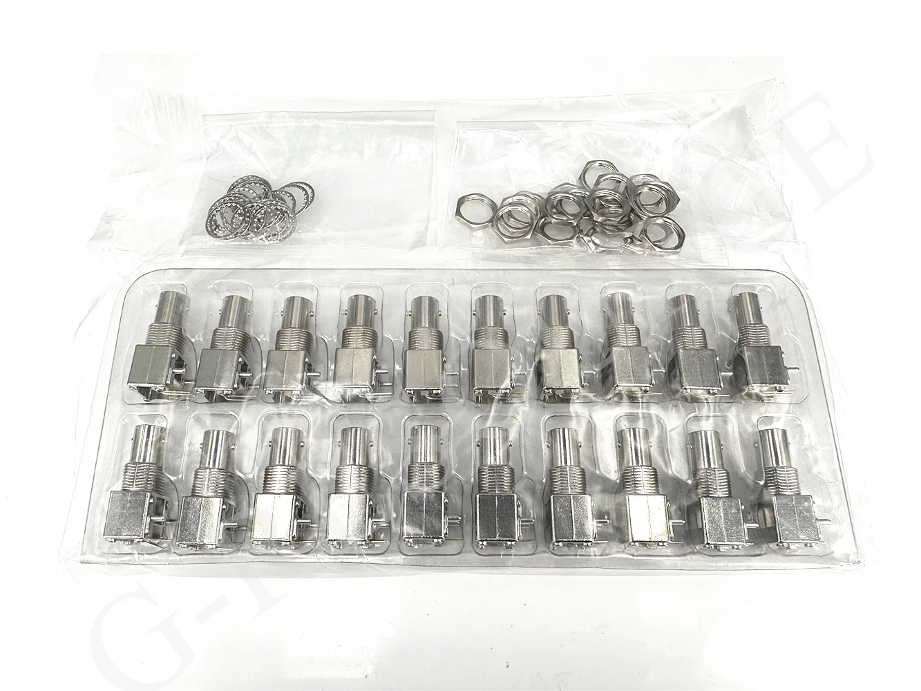 Conector hembra RFhead BNC-KWE, enchufe de antena Q9, placa PCB de monitoreo de vídeo positivo de 4 ° pines, conector integrado de 90 grados, 2 uds. - imagen 3