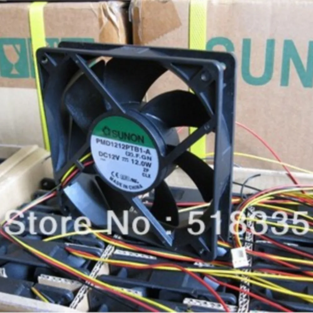 Para Sunon PMD1212PTB1-A (2).F.GN 120 mm x 25 mm 12 V 12,0 W 3 pines 150 CFM Ventilador con cubierta - imagen 3