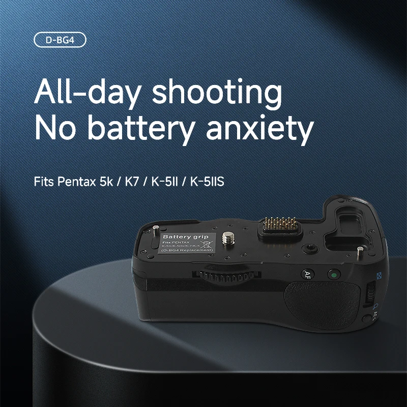 Nuevo Empuñadura para cámara Pentax D-BG4, bandeja de batería Dual resistente al frío y al polvo para cámaras DSLR K7 K5 K-5 II - imagen 3