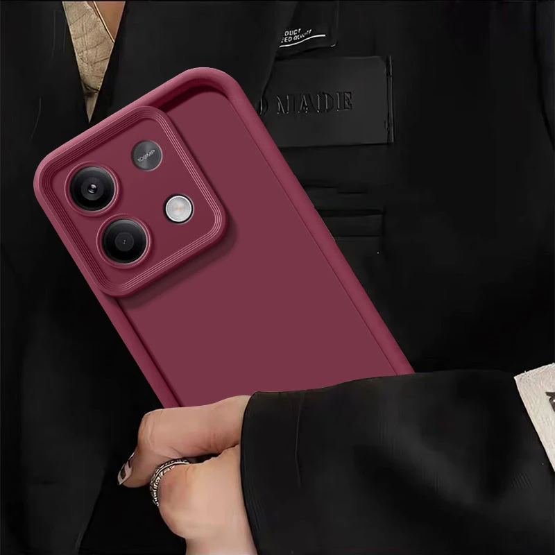 Para Xiaomi Redmi Note 14 13 12 11 10 9 9S 10S 11S 14C 4G 5G 5G funda de teléfono cubierta trasera mate protección de sensación de piel funda a prueba de golpes - imagen 4