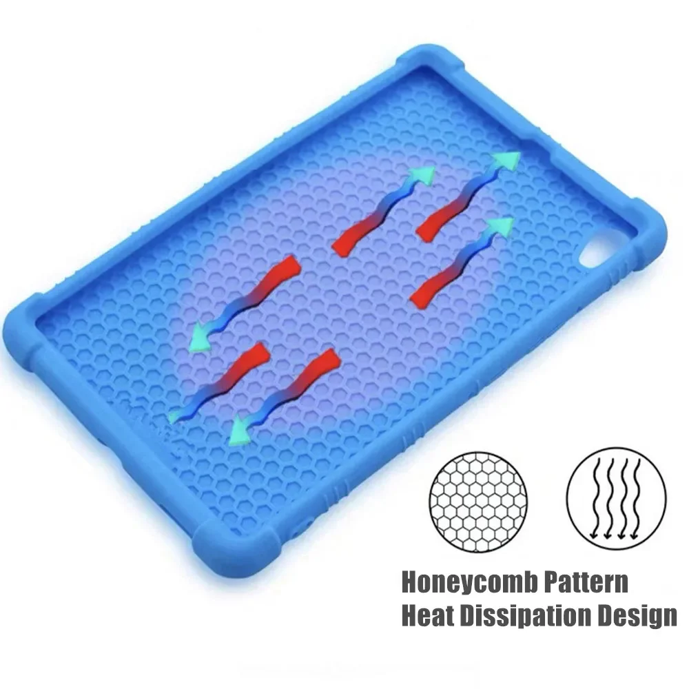 Funda para tableta Xiaomi Pad 5 Pro de 12,4 pulgadas 2022, carcasa protectora con ángulo ajustable de silicona suave - imagen 5