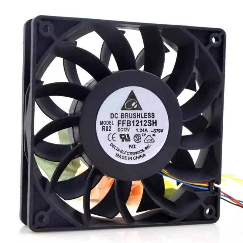 Nuevo original FFB1212SH 12025 12V 1.24A 12CM ventilador de refrigeración de chasis de alto volumen de aire violento de 4 cables - imagen 5
