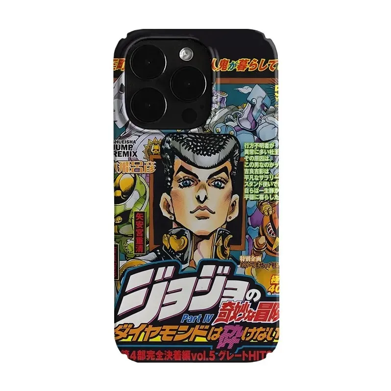 Funda de teléfono de lujo Clmj Higashikatas Josukes para iPhone 16 15 14 13 12 11 Pro Max X XS XR XSMax 8 Plus cubierta dura de PC de película brillante