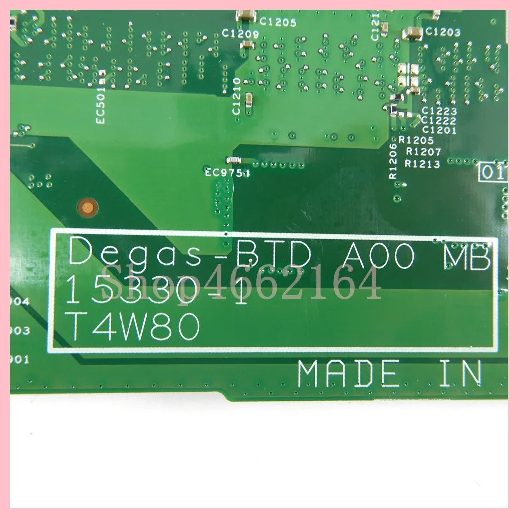 Placa base para portátil 15330-1 con CPU Pentium J2900 para DELL Inspiron 3561, CN-024PNH 100% probado, funciona bien