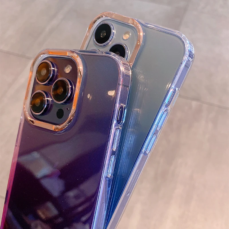 Dos teléfonos celulares con casos en ellos