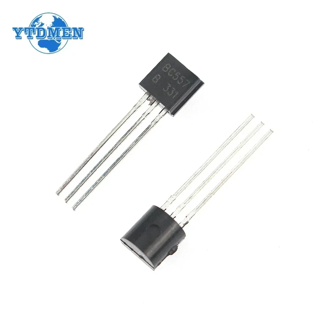 50 unids/lote Transistor BC547 BC557 TO-92 NPN PNP Kit de transistores triodo