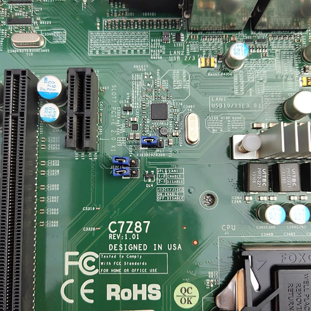 Para placa base de estación de trabajo Supermicro 4ta generación i3 i5 i7 Series LGA1150 DDR3 PCI-E 3,0 SATA3 C7Z87 - imagen 2