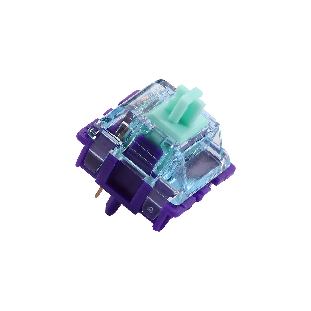 Teclado mecánico GK61 Anne Pro 2, conmutador Gopolar Azure Dragon, V3, 5 pines, 63g, 18mm, resorte de dos etapas, Lubed de Gateron - imagen 3