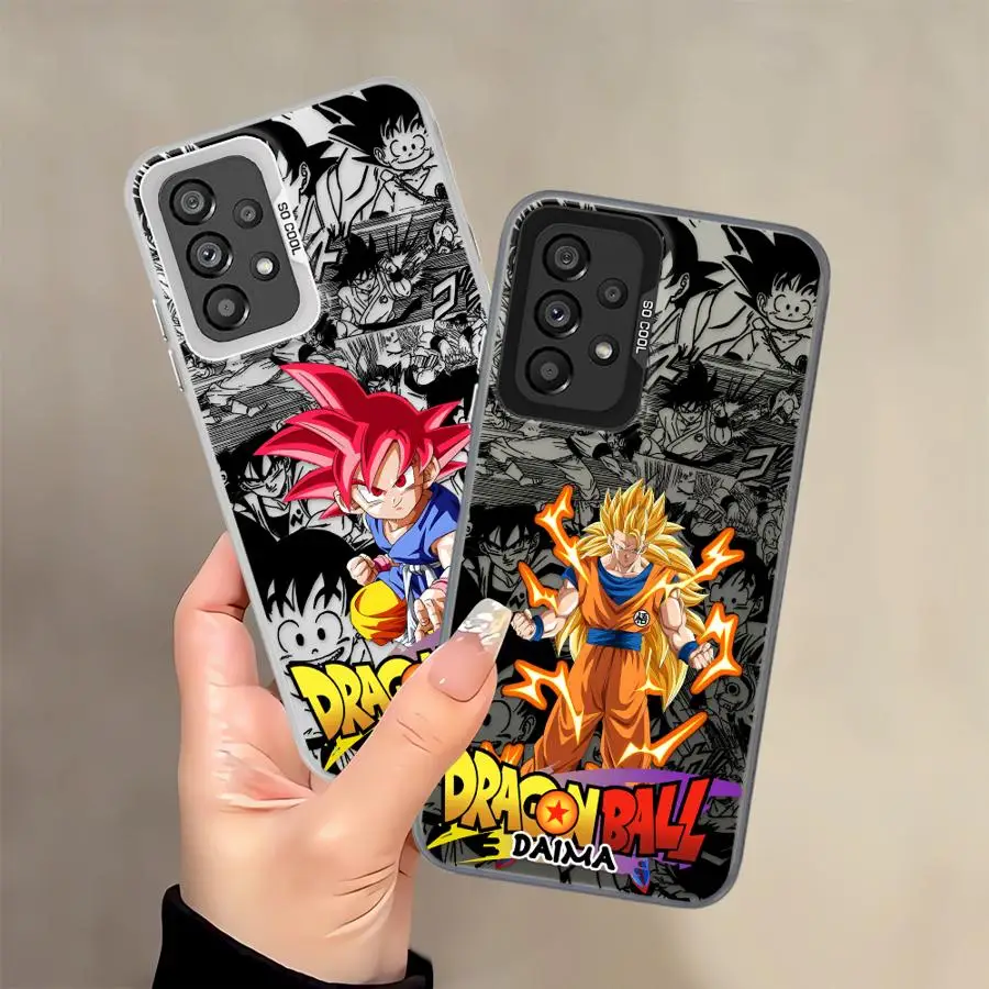 Funda para Samsung Galaxy A26 A31 A35 A24 A25 A11 A12 A32 A34 A15 A16 A36 A17 A20s A21s A23 A13 A14 funda trasera para teléfono Dragon Ball