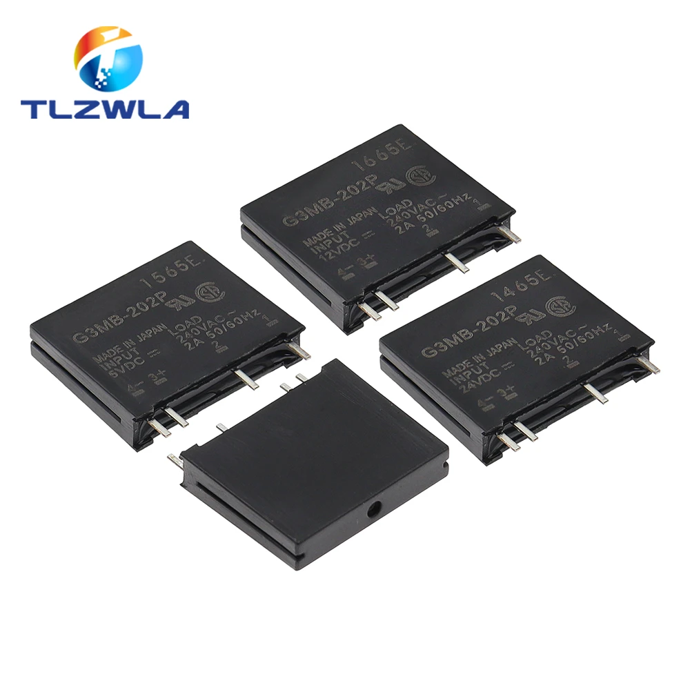 1 Uds 5V 12V 24V DC-AC módulo de relé de estado sólido G3MB-202P G3MB 202P PCB SIP SSR AC 240V 2A interruptor de relé de resistencia de circuito de arranque - imagen 2