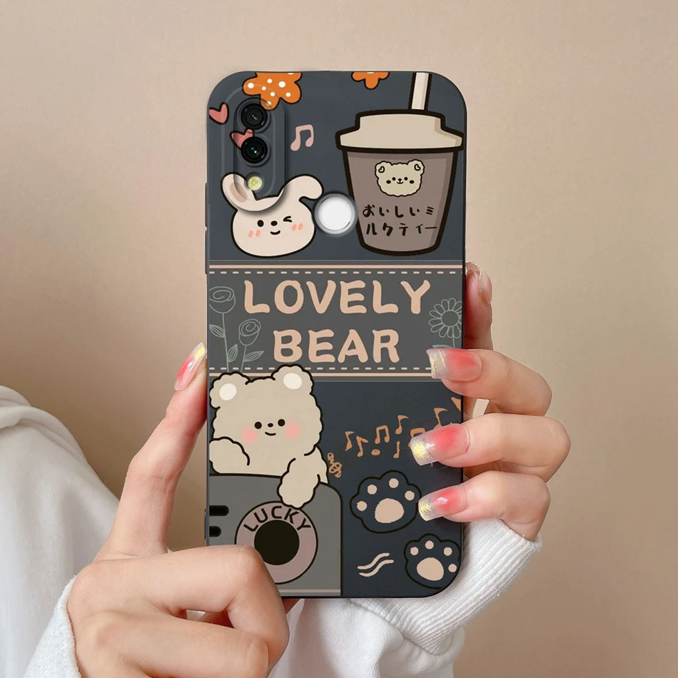 Funda para Redmi 7 de dibujos animados de silicona líquida suave y suave protección completa Anti Choc funda de teléfono para Xiaomi Redmi7 Fundas de parachoques - imagen 5