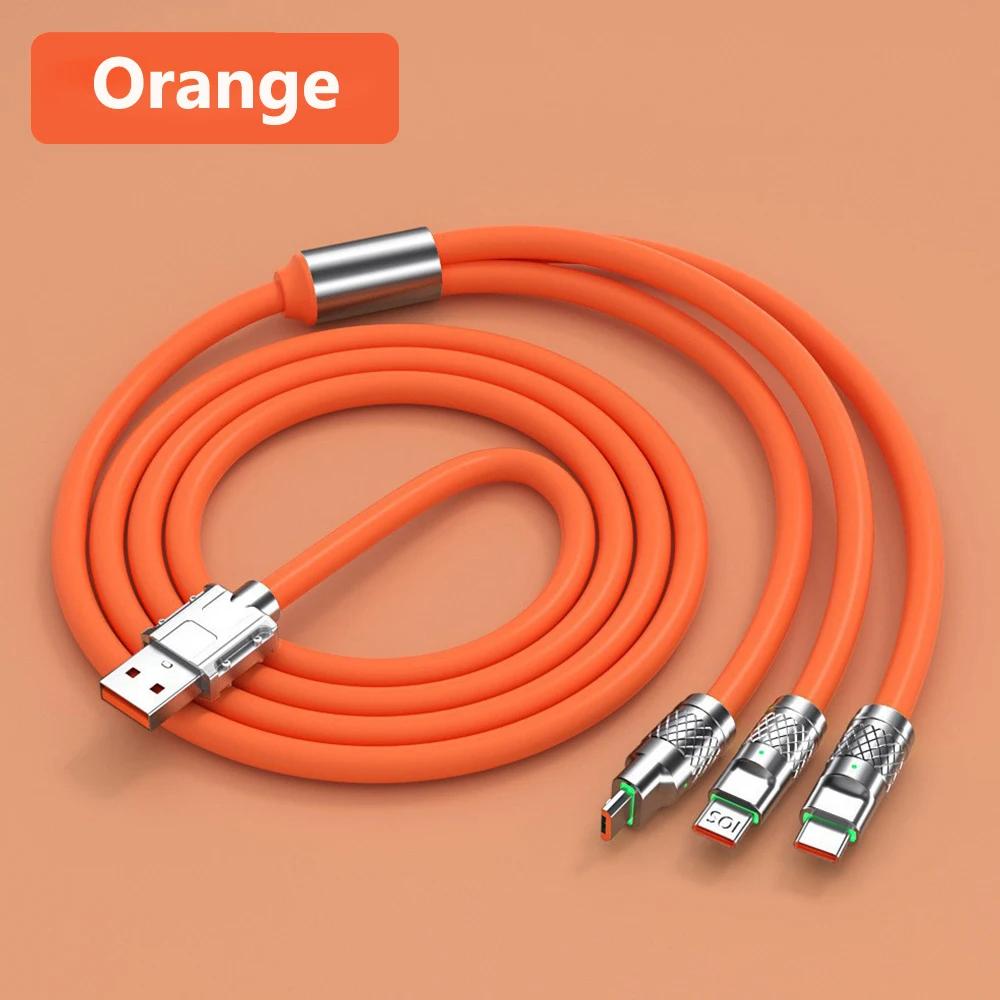 Orange 3 in 1 Cable