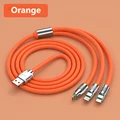 Orange 3 in 1 Cable