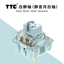Interruptor mecánico silencioso táctil – blanco azulado SMD RGB
