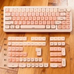 Keycaps Mecánicos HOA Foundation PBT Rosa – Perfil Bola para Juegos