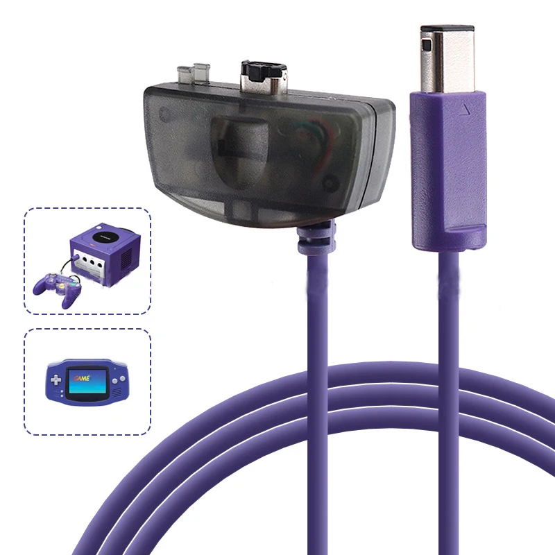 Cable de enlace de reproductor de 1,8 m, Cable de conexión para NGC a Gameboy Advance para cable GBA con luz indicadora - imagen 4
