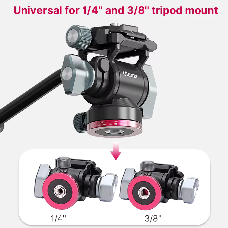 Ulanzi U-190 Cabezal Panorámico Fluido para Trípode DSLR SLR