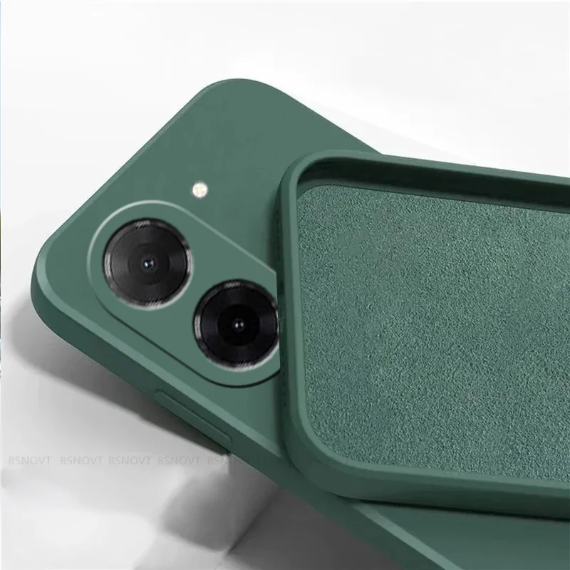 Para Redmi A5 funda Xiaomi Redmi A5 Capas a prueba de golpes teléfono parachoques trasero Original silicona líquida Fundas cuadradas Redmi A5 A 5 - imagen 2