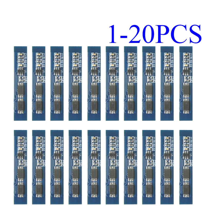 1-20 piezas 2S 7,4 V batería de iones de litio BMS 3A protección y placa de carga para paquete 18650 26650, entrada de 8,4 V, módulo PCM