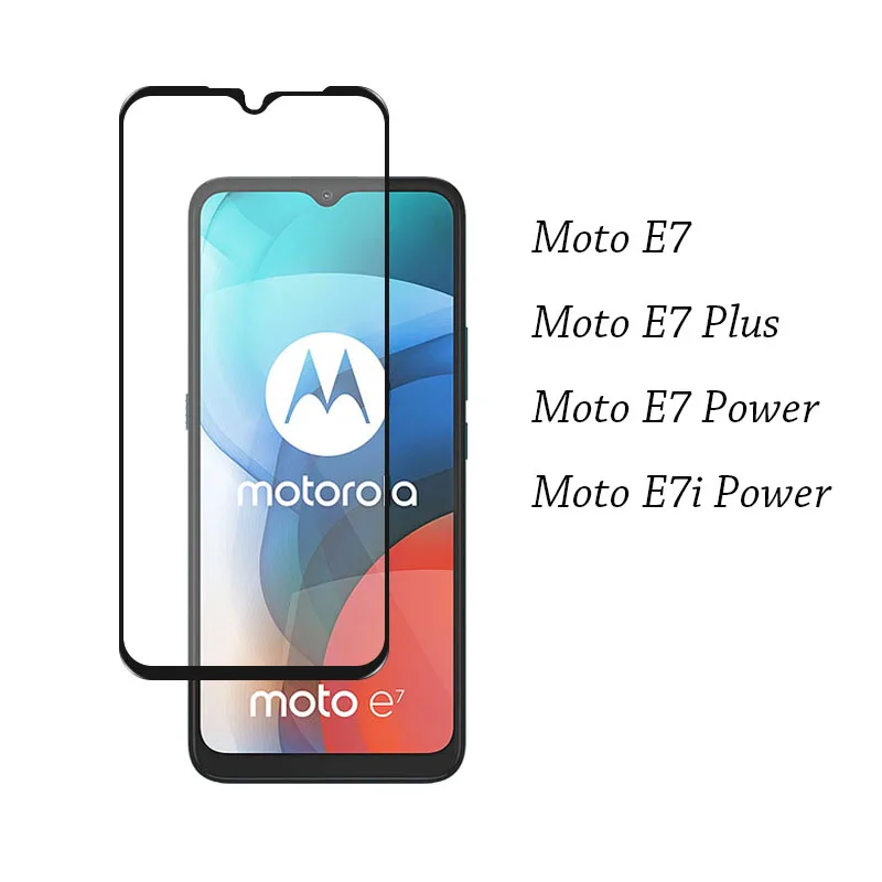 Protector de pantalla 2.5D para Motorola Moto E7 Plus E7Plus E7 + E7i Power E7Power vidrio templado cubierta protectora de vidrio Ultra transparente
