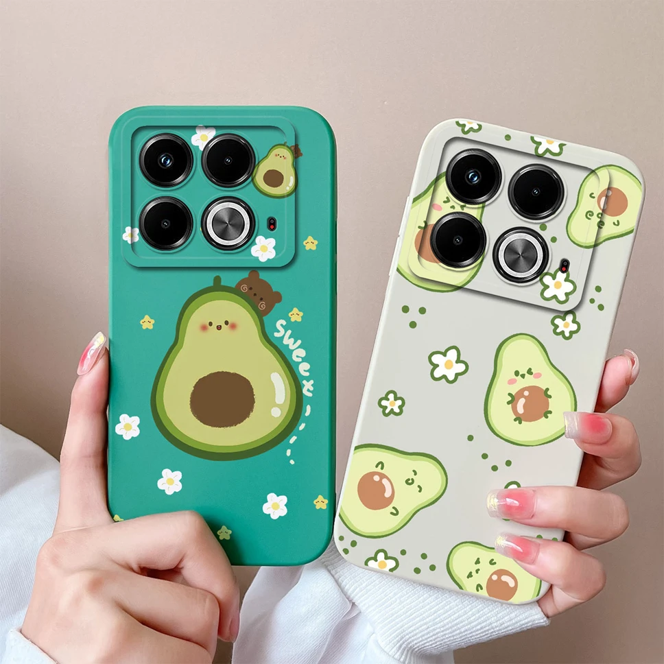 Funda de teléfono para Infinix Note 40 Pro Plus 4G 5G, carcasa de silicona líquida con flores encantadoras para Infinix Note 40 Pro 40 Pro Plus 4G 5G