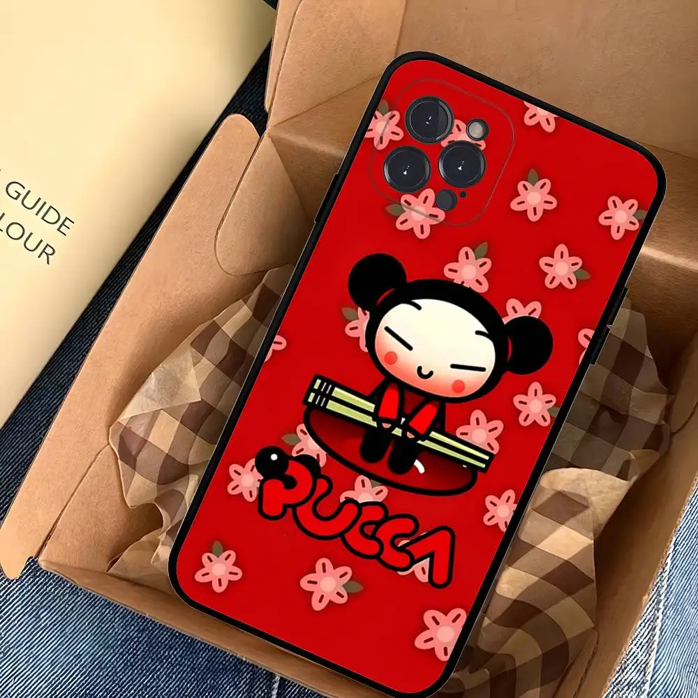 Funda de teléfono Pucca con dibujos animados para IPhone 17 Pro Max Air, funda trasera 16 15 14 13 12 11 Pro Max - imagen 3