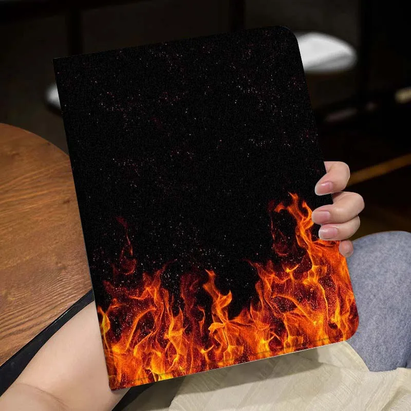 Funda con llamas de rosa oscura roja para Huawei Honor Tab Magic Pad GT 6 X9 X8A X8 V8 V7 9 8 2 3 13,3 10 Pro pulgadas - imagen 3