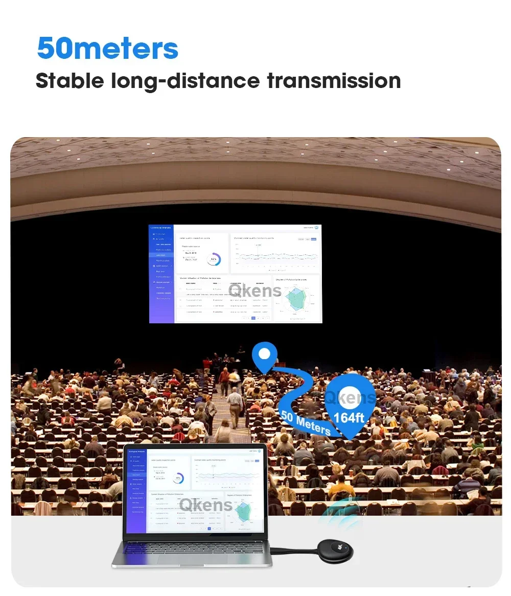 Transmisor y receptor HDMI inalámbrico 4K, 50m, extensor, adaptador de pantalla, compartir para cámara, DVD, portátil, PC a proyector de Monitor de TV - imagen 5