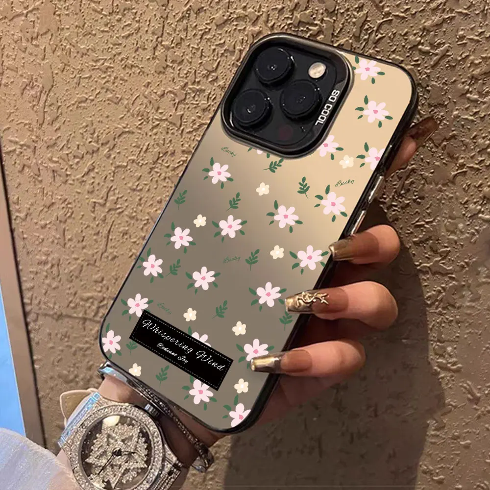 Funda con patrón de flores para Tecno Spark 40 Pro Plus + Spark 40 Pro, parachoques a prueba de golpes para Tecno Spark 40 4G, fundas de teléfono IMD plateadas - imagen 3