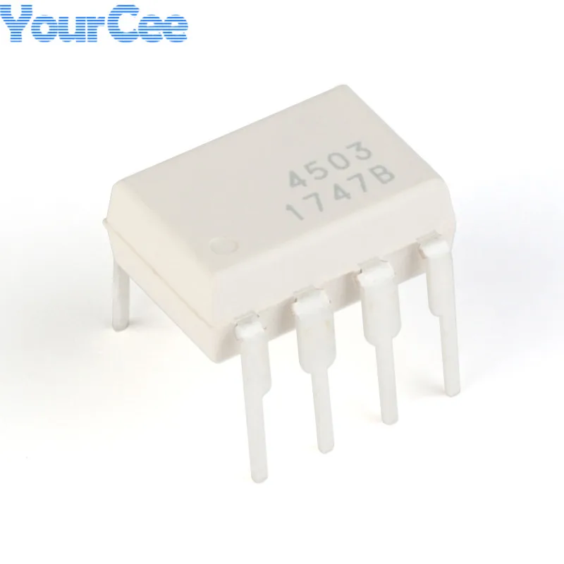5 uds/1 unidad HCPL4503 HCPL4503M DIP-8 optoacoplador 1Mbit/s salida de puerta lógica de alta velocidad de un solo canal acoplador óptico IC Chip - imagen 4