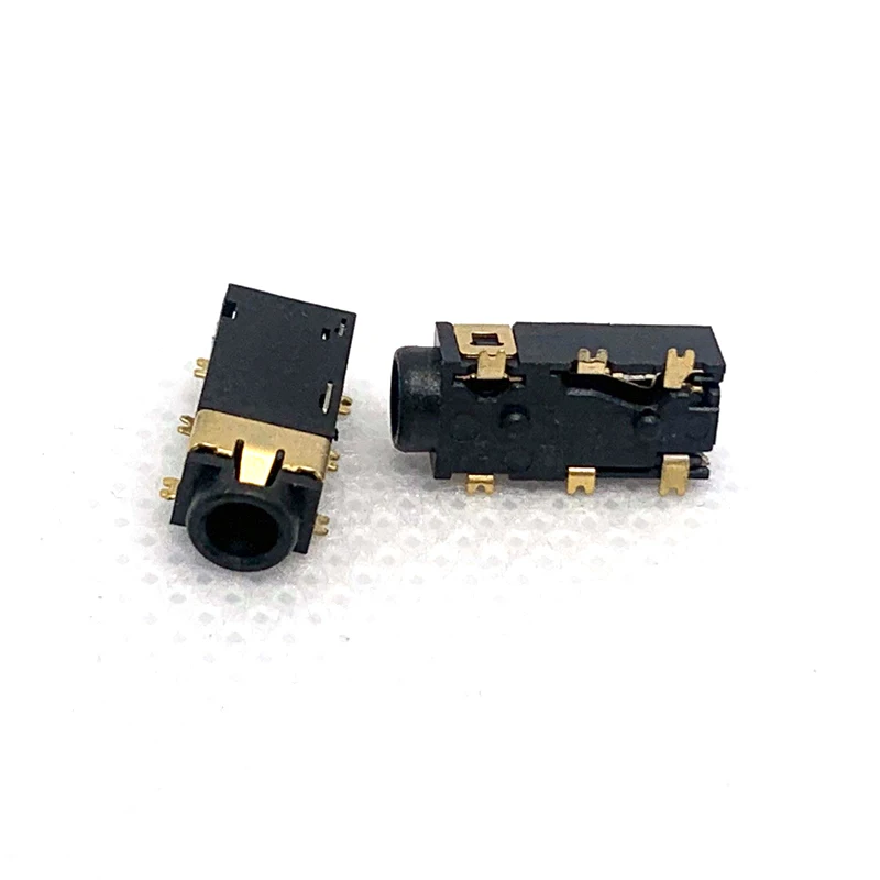 Conector de Audio SMT de 6 pines para auriculares, accesorio Chapado en plata, unids/lote, 100mm, 2,5 PJ-242, PJ242 RoHS 2,0 - imagen 5