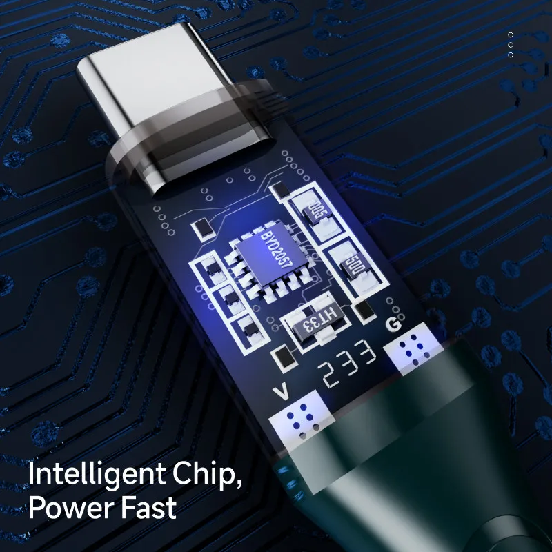 PD 66W USB C Cable Digital Display Fast Charging Type C Wire for Samsung Xiaomi Huawei Phone Data Cord USB TypeC to Typc C Cable - imagen 4