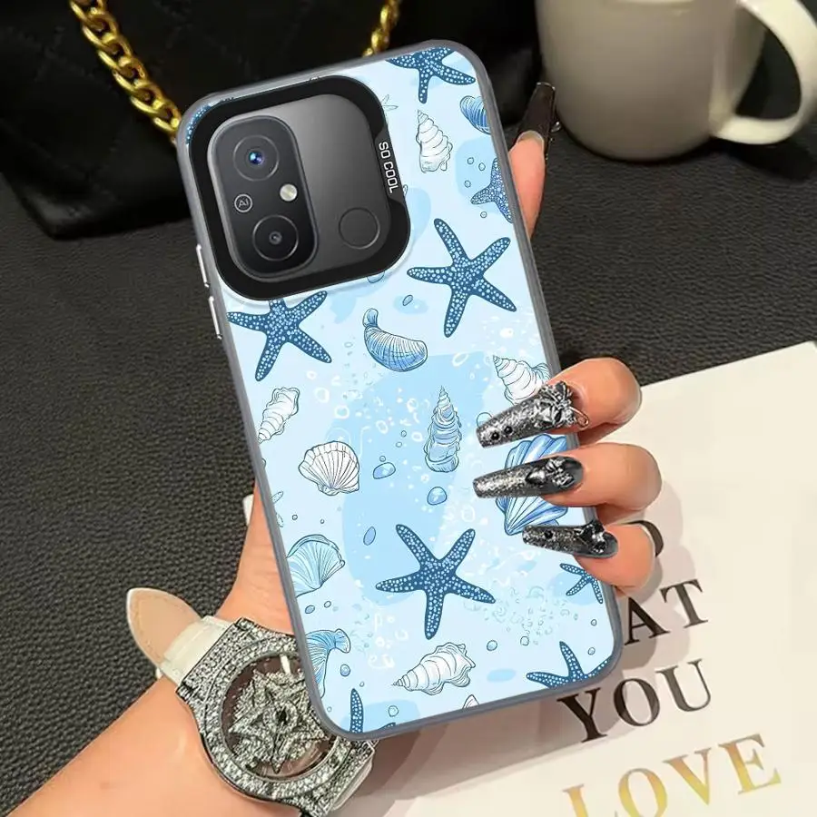 Funda de organismo marino para Xiaomi Redmi 14C 12C 9C A1 A2 Plus 10C K60 13C 9T A5, funda trasera para teléfono - imagen 4