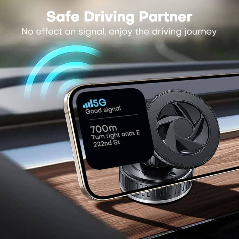 Soporte magnético para teléfono de coche QOOVI, soporte para teléfono móvil para salpicadero, imán de ventilación de aire, soporte GPS para iPhone 16 15 Xiaomi Samsung - imagen 3