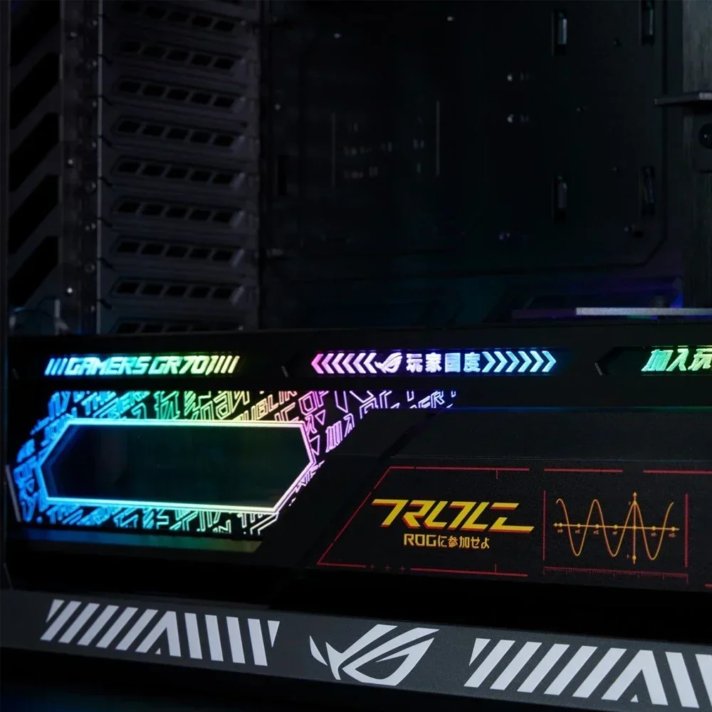 Panel de iluminación de ordenador MOD para carcasa Asus GR701, tablero de luz para gabinete de juegos Ra HYPERION, placa de reacondicionamiento láser DIY 5V AURA SYNC - imagen 4
