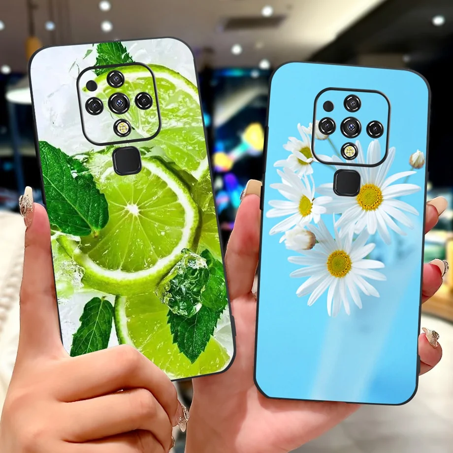 Para Tecno Camon 16 Pro funda Camon16 CE7 CE7j funda pintada de lujo funda de teléfono de silicona suave para Tecno Camon 16 Premier CE9 Fundas - imagen 4