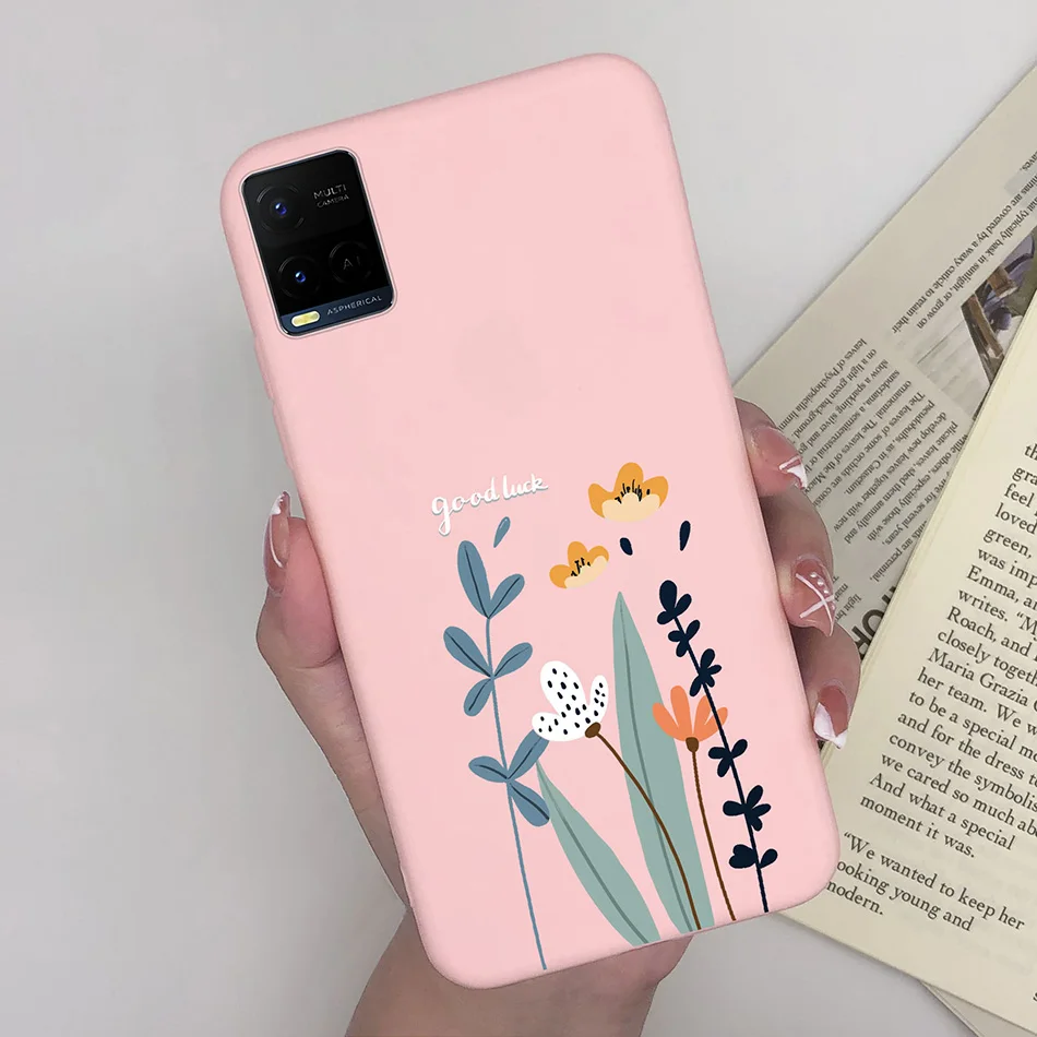 Para Vivo Y33 Y33S Y21 Y21S funda lujosa de silicona suave TPU mate funda trasera de teléfono para Vivo Y 33 Y33 S Y 21 S 21S Fundas parachoques - imagen 4