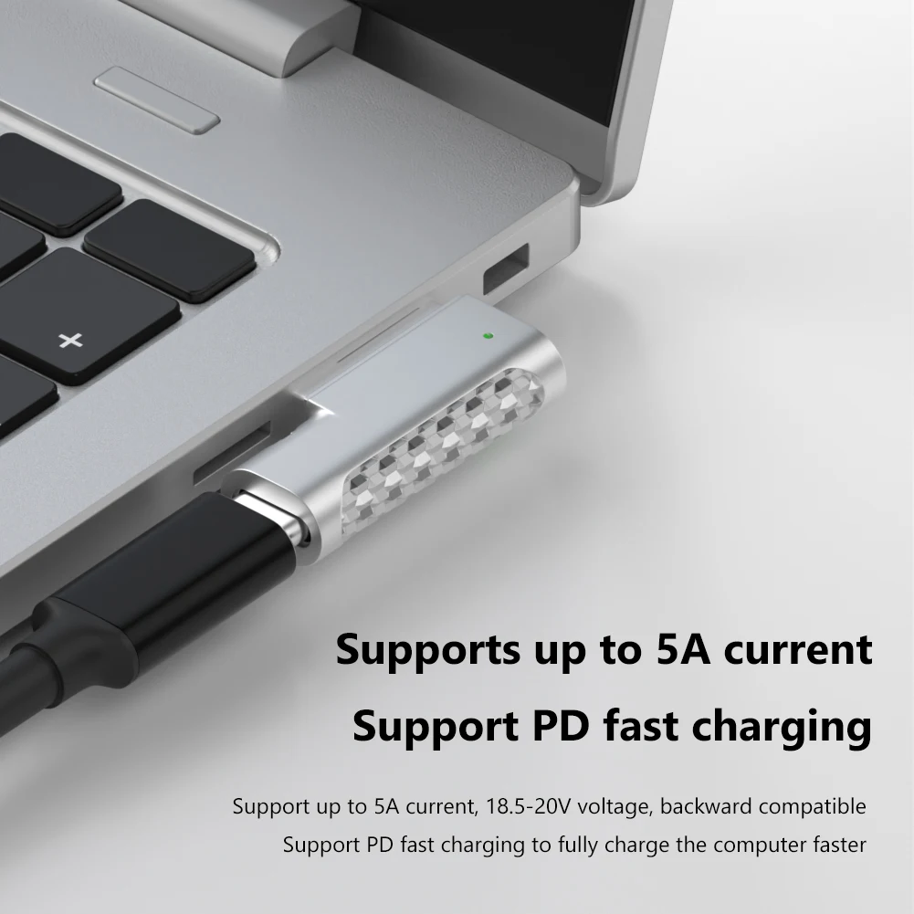 Adaptador USB PD magnético tipo C, conector para Apple Magnetic 1, 2, MacBook Air/Pro, convertidor de enchufe, cargador de carga rápida - imagen 5