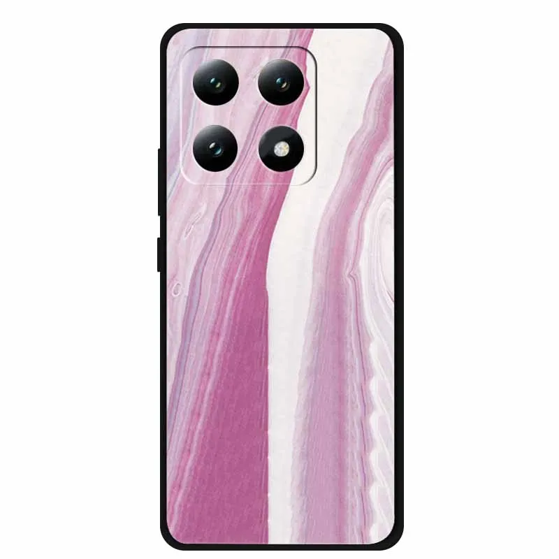 Para Xiaomi 15T Pro 5G Funda ultrafina de silicona suave TPU Funda de teléfono Funda de moda para Xiaomi 15T 5G Funda trasera de mármol iridiscente - imagen 2