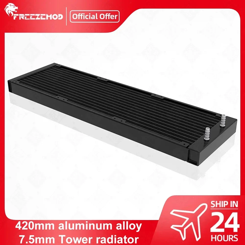 Refrigerador 42cm disipador de calor 420mm PC refrigerado por agua aluminio 140mm disipador de calor ventilador 22mm de ancho 14cm ventilador Sr - lp22 - 420
