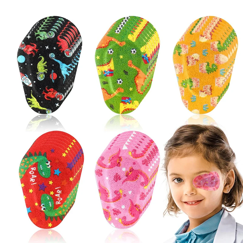 5 uds protege la vista para niños niñas niños cuidado de la visión caliente nuevo ambliopía parche en el ojo parches adhesivos para los ojos almohadilla médica estéril para los ojos - imagen 2