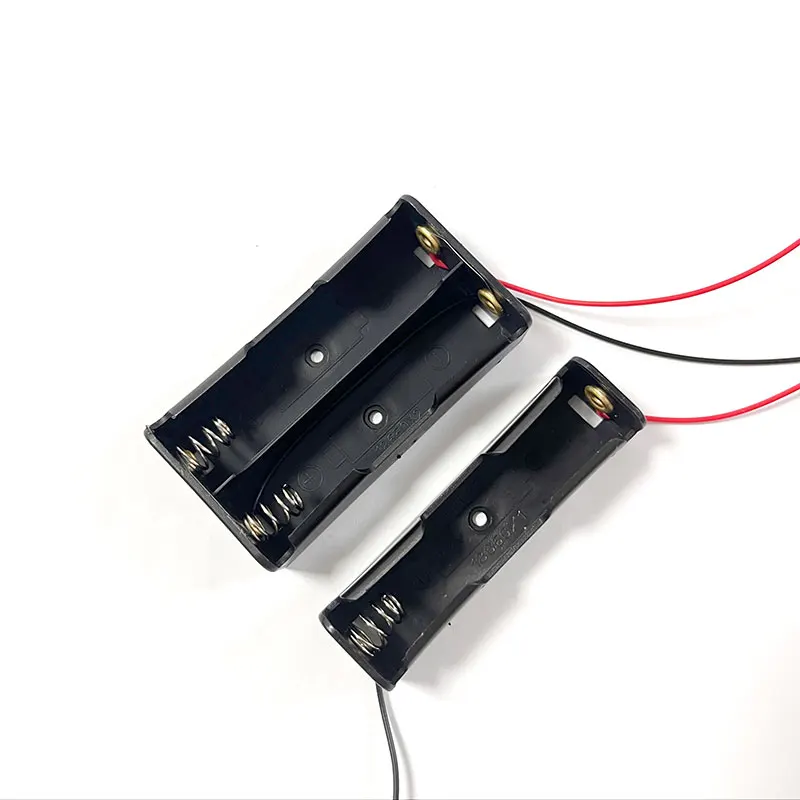 10 Uds 18650 caja de almacenamiento de batería 1 2 3 4 3,7 V Icr18650 contenedor de baterías soporte de plástico 1x/2x/3x/4x con cables - imagen 4