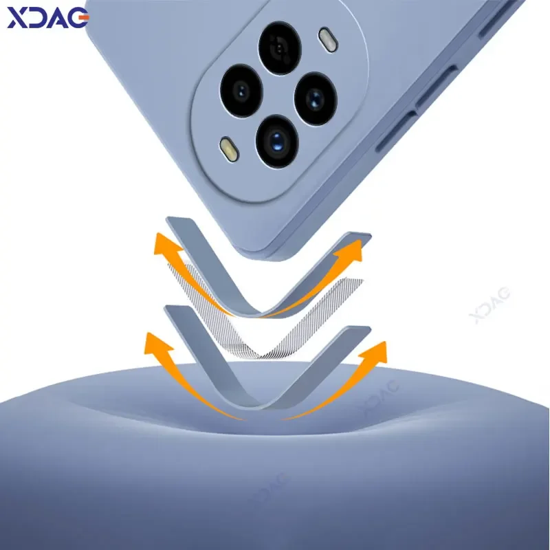 Funda trasera de silicona líquida cuadrada Original para Huawei Nova 13 Pro 5G, bolsas protectoras impermeables para cámara suave HuaweiNova13Pro - imagen 4