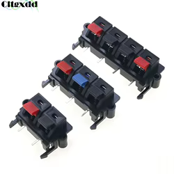 1Piece External Banana Jack 2/3/4Pin Speaker Amplifier Wire Clip Audio Socket WP2/3/4-19 2 3 4 Pole LED Spring Terminal Switch