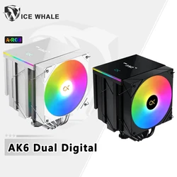 Xigmatek AK6 Digital, disipador para CPU de doble torre ARGB