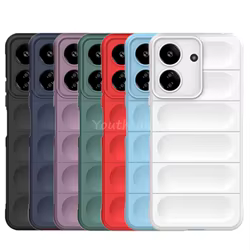 Para Xiaomi Redmi 13C funda protectora de silicona TPU funda anticaída de goma Redmi 13C funda armadura a prueba de golpes Redmi 13C 12C 10C